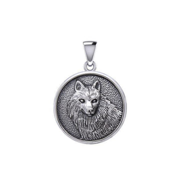 Wonderful Wolf Silver Pendant TPD5475 - Jewelry